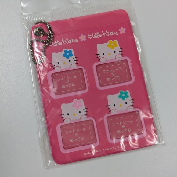 NEW Vintage 1997 Sanrio Hello Kitty ID Holder Mini Photo Frame Made in Japan - Picture 1 of 4